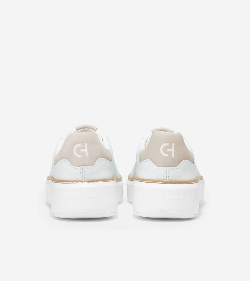 Cole Haan Women's GrandPrø Topspin Sneaker W24775 White-Dove