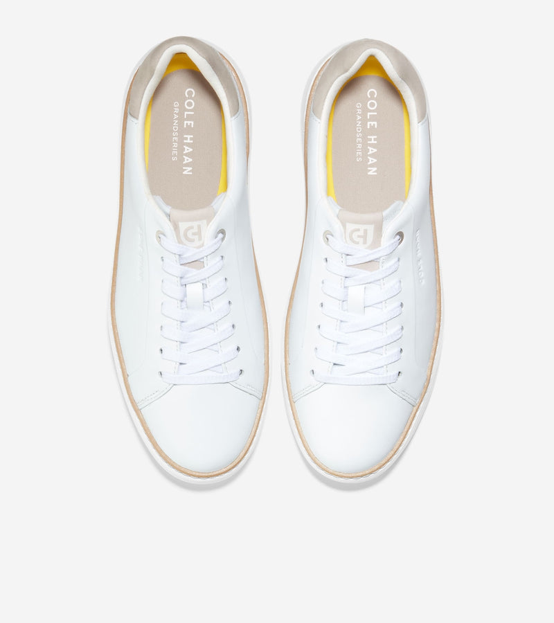 Cole Haan Women's GrandPrø Topspin Sneaker W24775 White-Dove