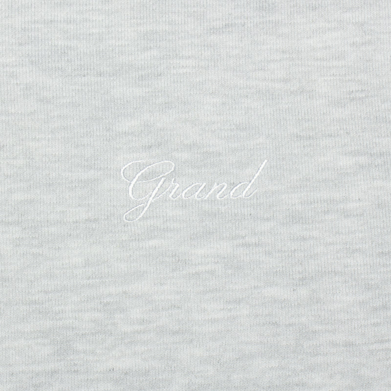 Grand Collection | Collared Sweatshirt Color : Ash / White