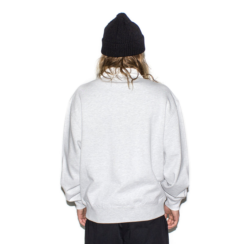 Grand Collection | Collared Sweatshirt Color : Ash / White