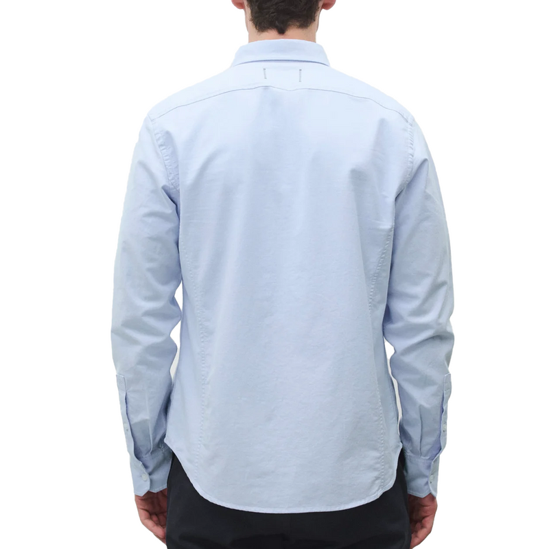 COTTON OXFORD WINDSOR STANDARD SHIRT LIGHT BLUE