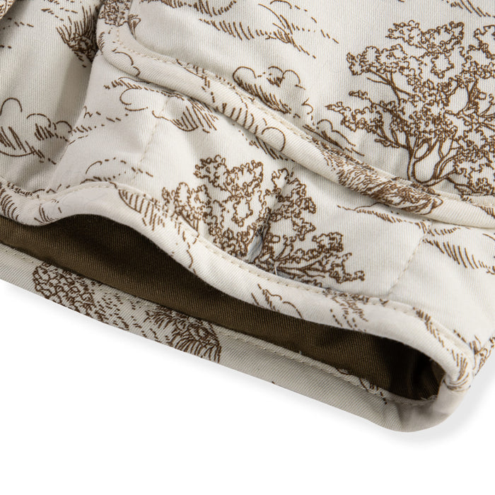 Country Toile Quilted Coat