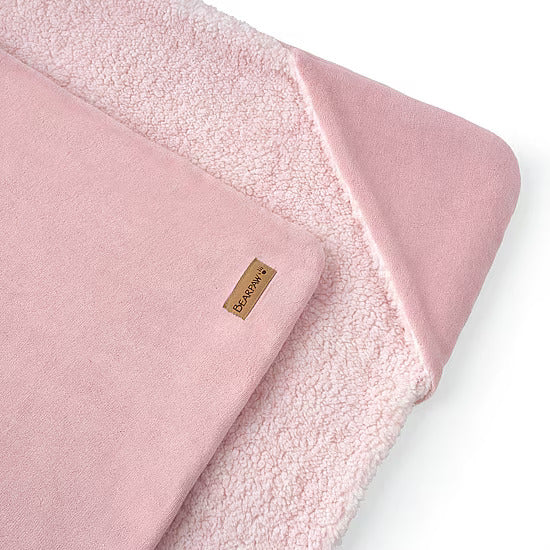 COZY HOODED THROW BLUSH