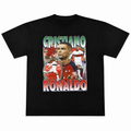 CRISTIANO RONALDO "ALL TIME INTERNATIONAL GOALSCORER" GRAPHIC TEE BLACK