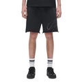 CRYSTAL SLANTED SCRIPT SHORTS BLACK