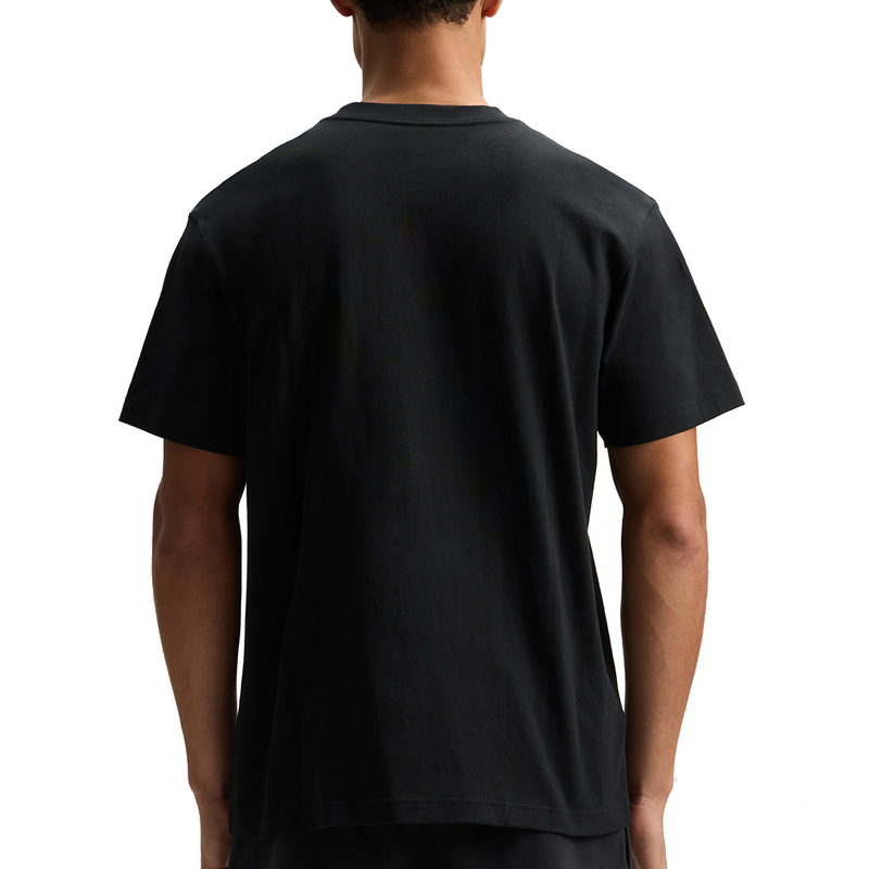CRYSTAL SLANTED SCRIPT TEE BLACK