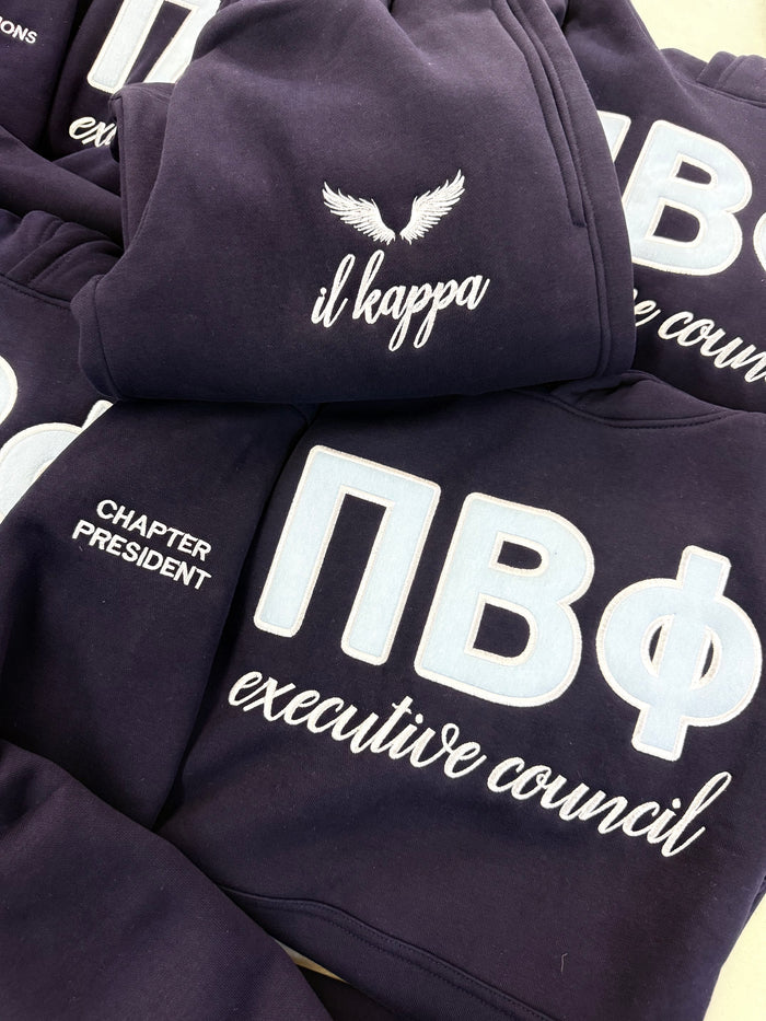 Custom Executive Board Custom Pullover Hoodie - NAVY
