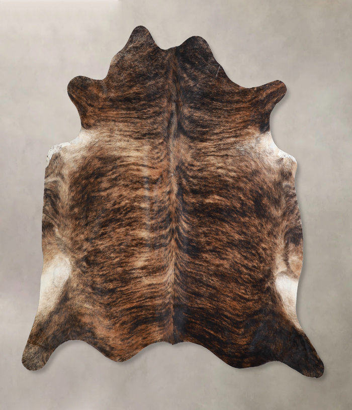 Dark Brindle Cowhide Rug #A33575