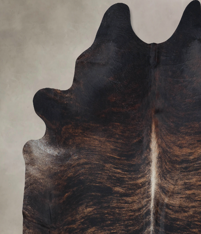 Dark Brindle Cowhide Rug #B8567