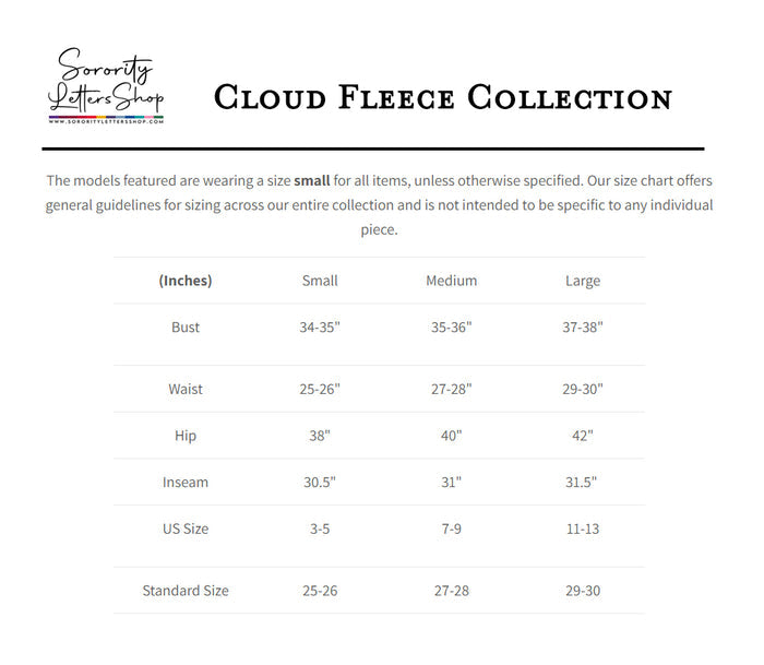 Delta Gamma Cloud High Waisted Fleece Short - DEE GEE
