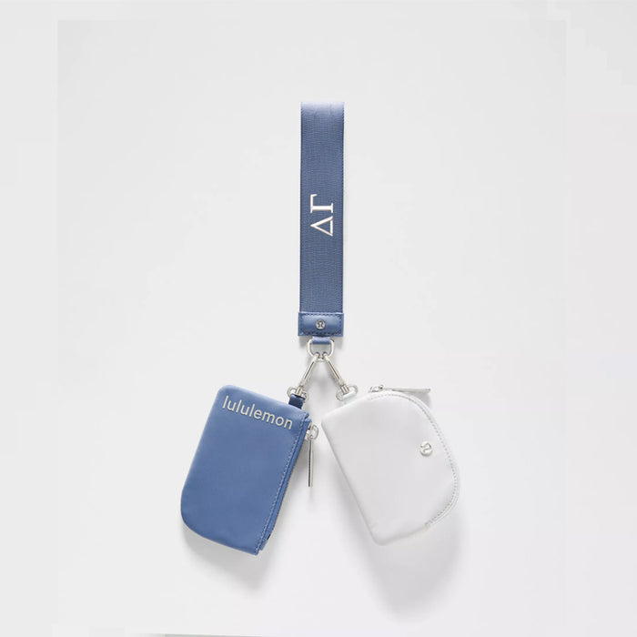 Delta Gamma lululemon Dual Pouch Wristlet - Prep Blue