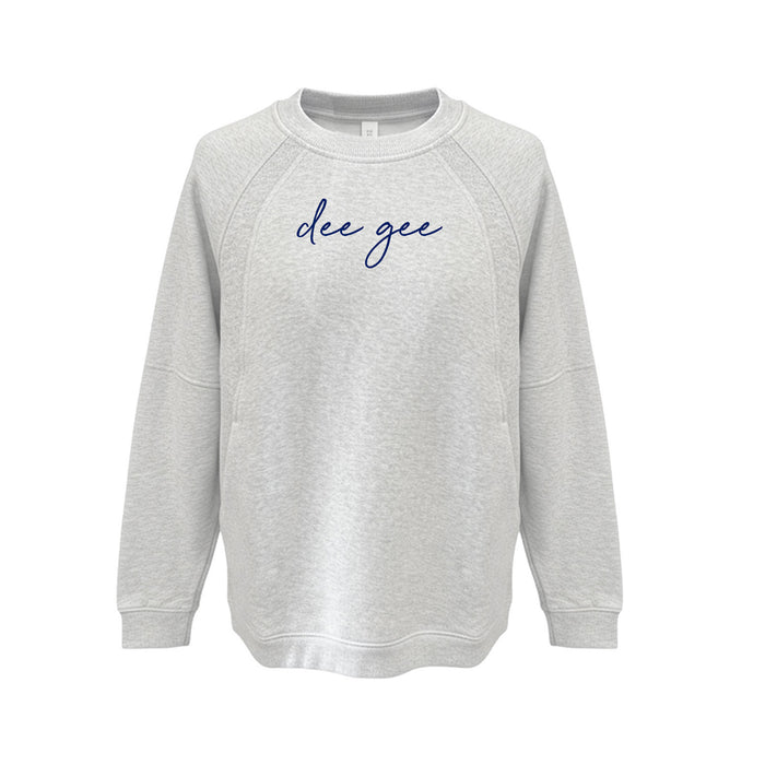 Delta Gamma lululemon Scuba Oversized Long Crewneck - dee gee