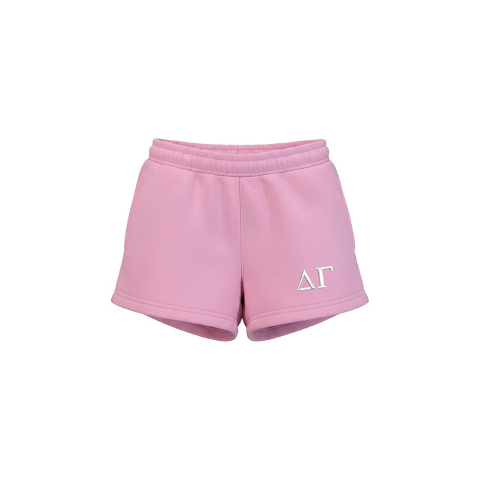 Delta Gamma Pink Cloud Fleece Shorts - Delta Gamma