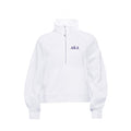 Delta Kappa Delta lululemon Scuba Oversized FUNNEL-Neck Half Zip - White