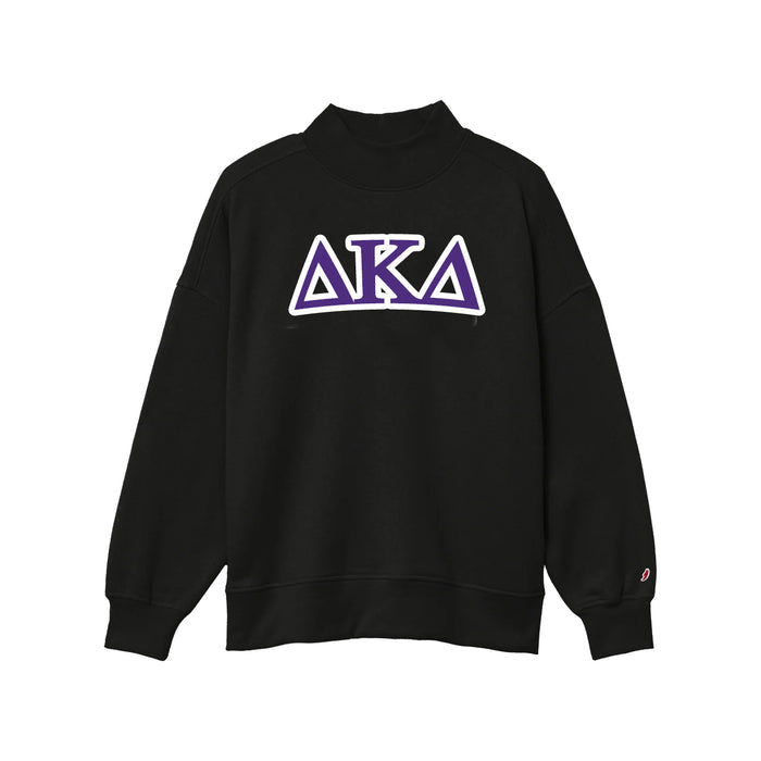 Delta Kappa Delta Mock Neck - Black