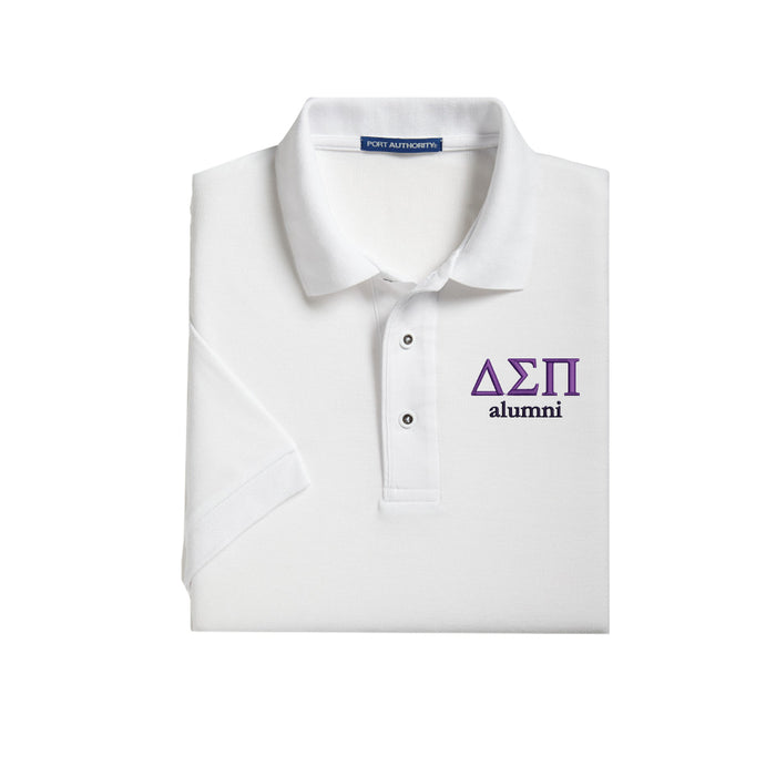 Delta Sigma Pi Cotton Pique Polo - alumni