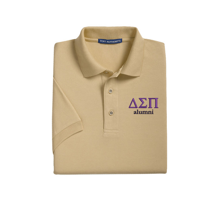Delta Sigma Pi Cotton Pique Polo - alumni
