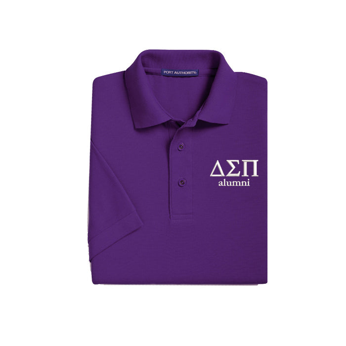 Delta Sigma Pi Cotton Pique Polo - alumni