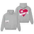 Delta Xi Nu Boxy Heart Pullover Hoodie - Xi Honeys