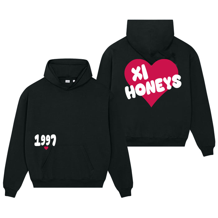 Delta Xi Nu Boxy Heart Pullover Hoodie - Xi Honeys