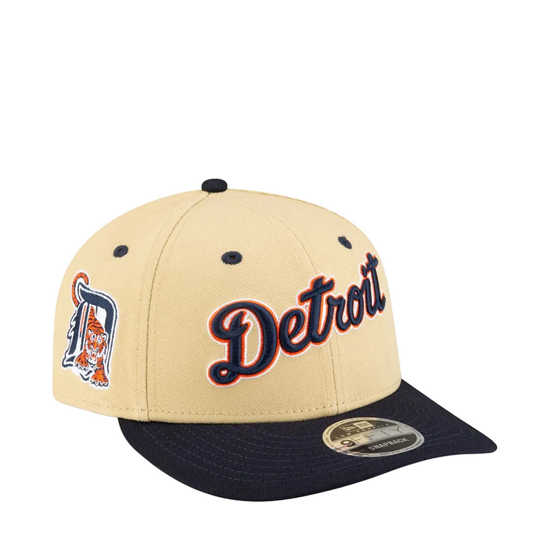 DETROIT TIGERS FELT GOLD LOW PROFILE 9FIFTY SNAPBACK