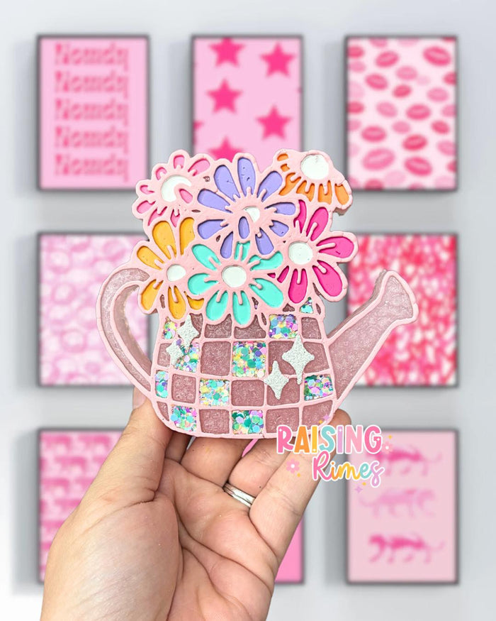 Disco Flower Watering Can Silicone Mold