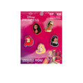 Disney Princess Jibbitz 5-pack charm set with five princess character designs on card