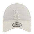 Cream tonal cap with New Era logo, front LA embroidery and adjustable strapback