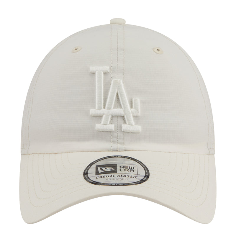 Cream tonal cap with New Era logo, front LA embroidery and adjustable strapback