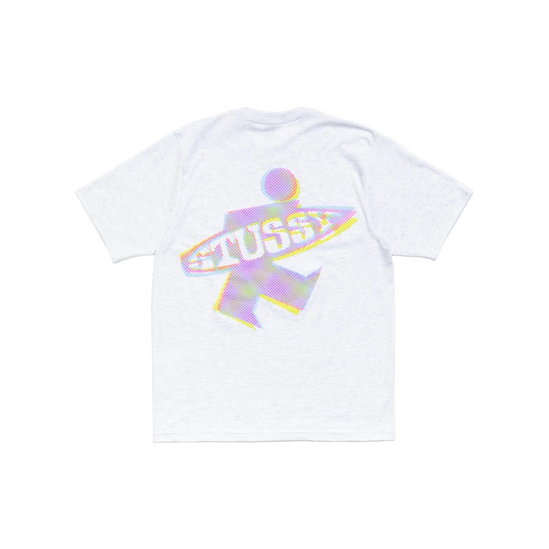 DOT SURF PUFF PRINT TEE ASH HEATHER