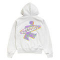 DOT SURF ZIP HOODIE ASH HEATHER