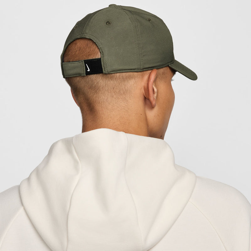 Nike medium olive cap back view with adjustable strap closure