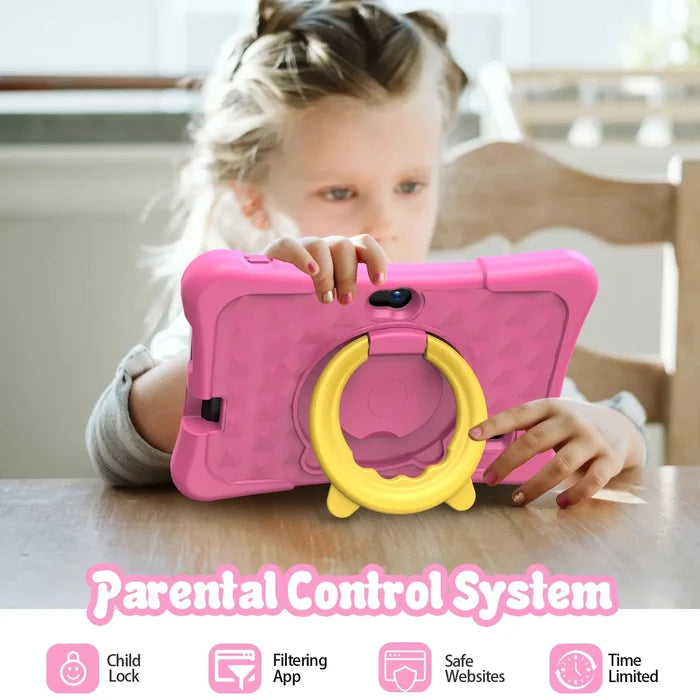 EduPlay™ 7'' Kids Tablet – Android 11, 32GB, WiFi, Dual Camera, Parental Controls + Protective Case