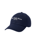 EMBROIDERED LOGO TWILL BALL CAP NAVY