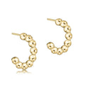 Enewton Beaded Classic 1” Post Hoop 4mm Gold EBECL1PHG4