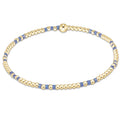 Enewton Hope Joy Pattern 2mm Bead Bracelet Bright Blue BHOPJOYP2BBL