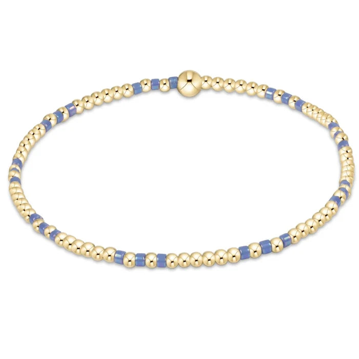 Enewton Hope Joy Pattern 2mm Bead Bracelet Bright Blue BHOPJOYP2BBL