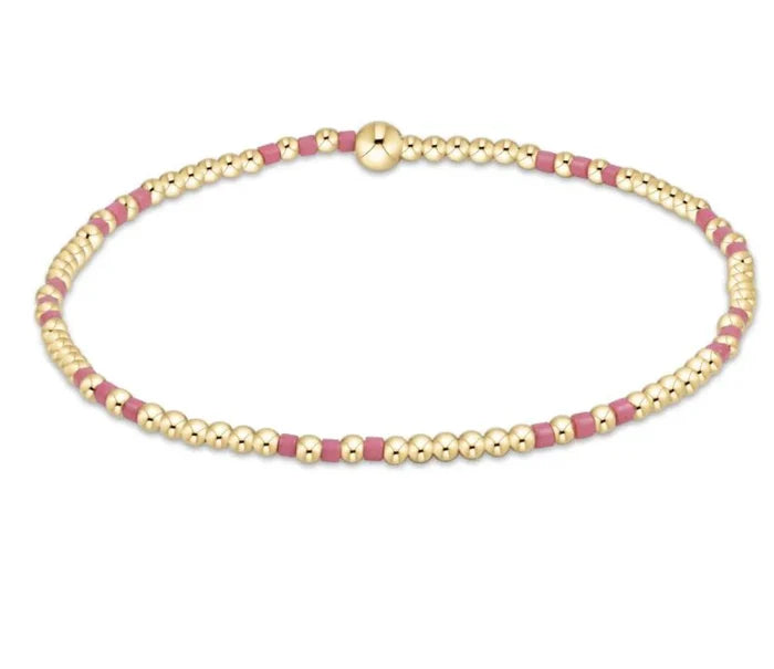 Enewton Hope Joy Pattern 2mm Bead Bracelet Bright Pink BHOPJOYP2BP
