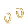 Enewton Round Gold 0.5" Post Hoop - 4mm - Smooth ERDG05PH4SMO