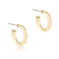 Enewton Round Gold 1" Post Hoop - 4mm - Smooth ERDG1PH4SMO