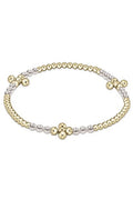 Enewton Signture Cross Gold Bliss Pattern 2.5mm Bead Bracelet Pearl BSCGBLP25PE
