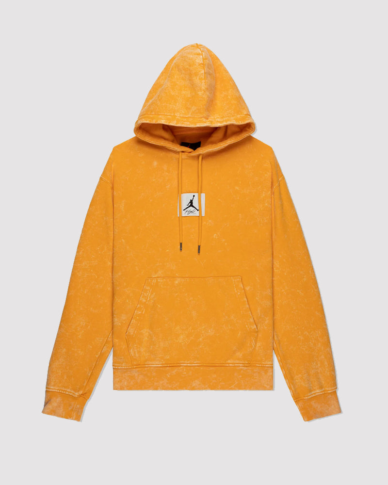 ESSENTIALS WASHED FLEECE HOODIE "TAXI"
