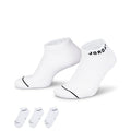 EVERYDAY NO SHOW SOCKS 3 PACK  "WHITE"