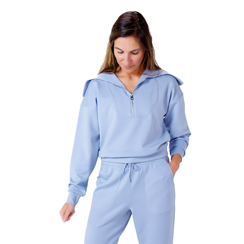 F2R Softlite Longsleeve Half Zip W Oversized Collar
