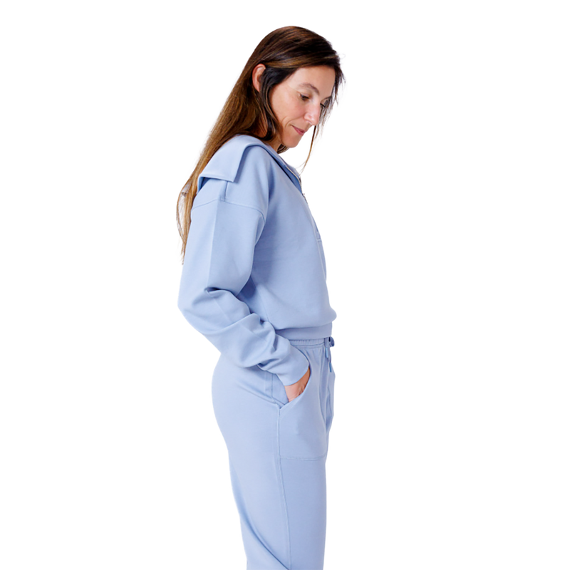 F2R Softlite Longsleeve Half Zip W Oversized Collar