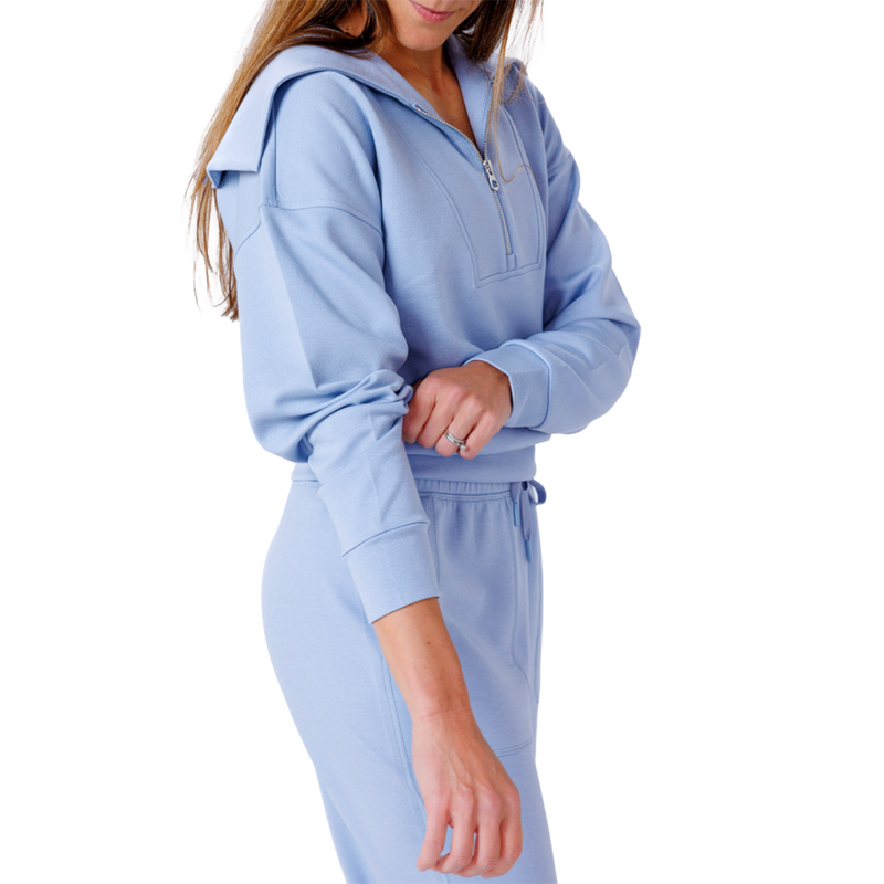 F2R Softlite Longsleeve Half Zip W Oversized Collar