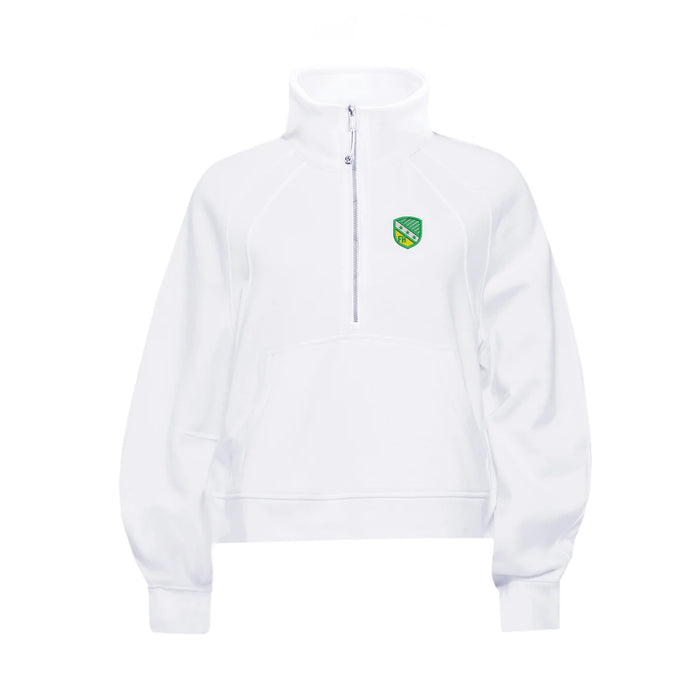 FarmHouse lululemon Scuba Oversized FUNNEL-Neck Half Zip - White