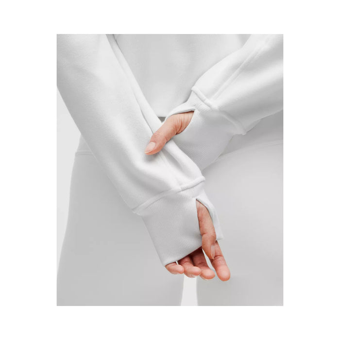 FarmHouse lululemon Scuba Oversized FUNNEL-Neck Half Zip - White