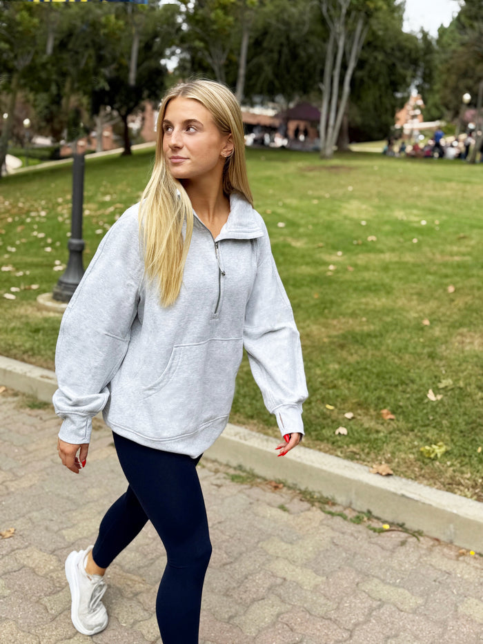 FarmHouse lululemon Scuba Oversized Funnel-Neck Half Zip Long