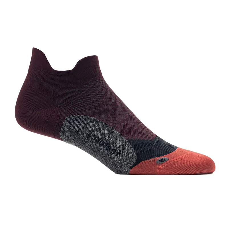 Feetures Elite Light Cushion No Show Tab - Dark Cherry